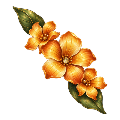 Amber Flank Flower Cluster