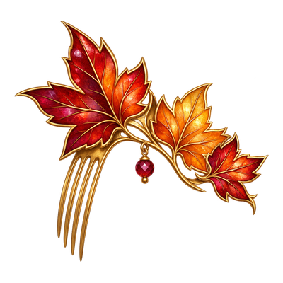 Maple Leaf Side Comb