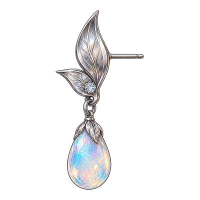 Single Opal Ear Drop